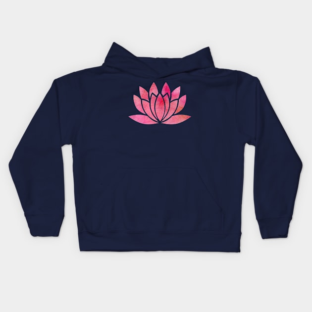 Flower of Life pink Kids Hoodie by LebensART